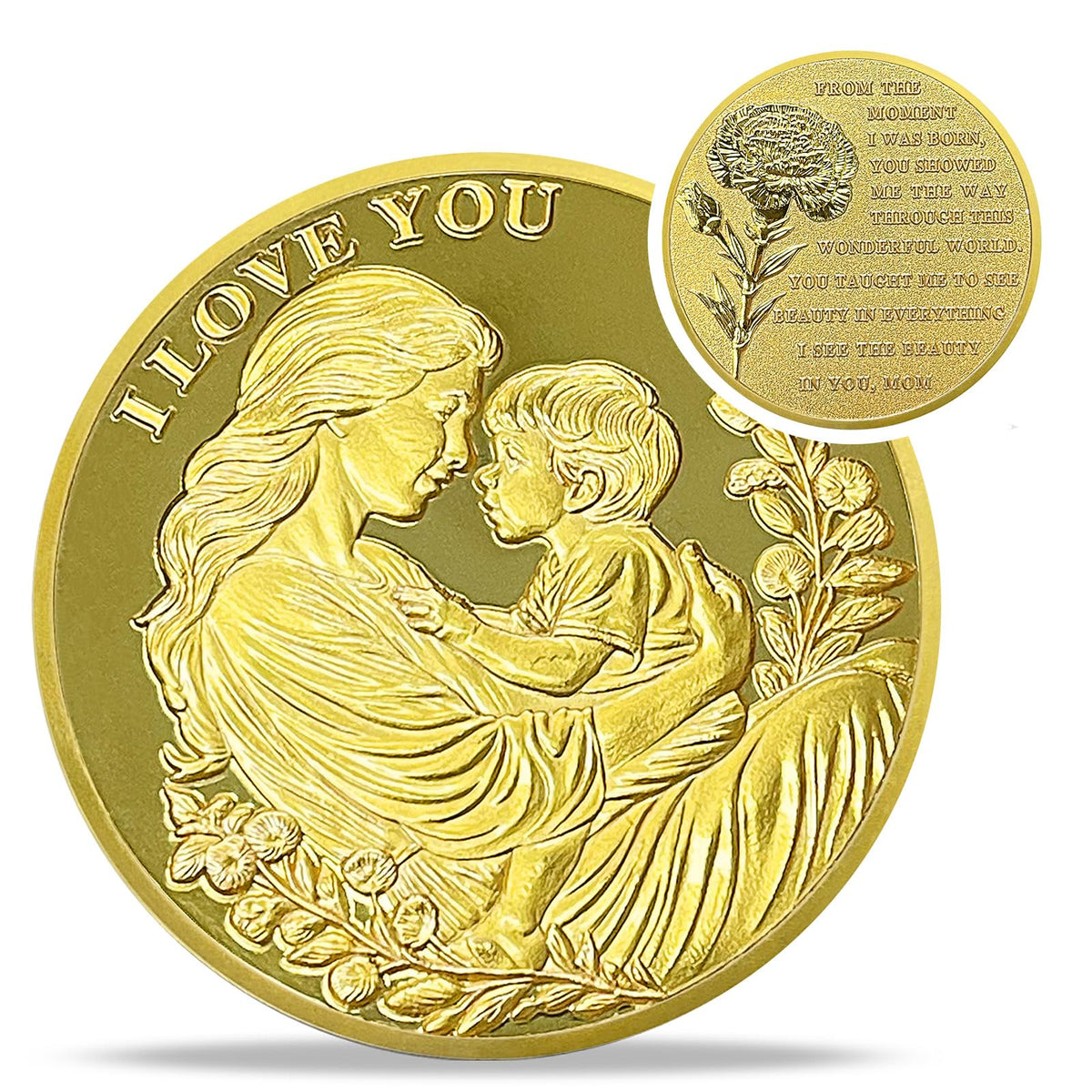 Romantic Love Expression Mothers Coin Coin With Meaning
