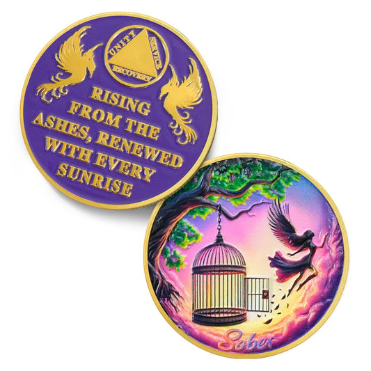 Fly to Freedom Sobriety Coin Coin With Meaning