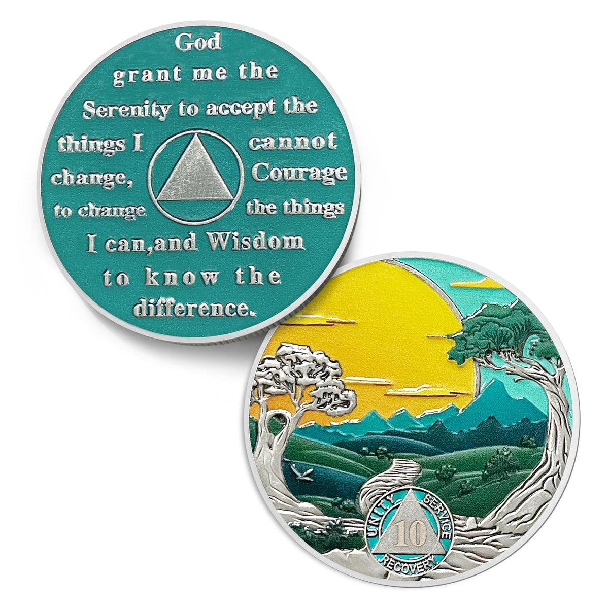 Forest Tree Sobriety Coin Coin With Meaning