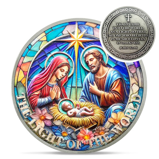 Nativity Christian challenge coin religious Christmas gift