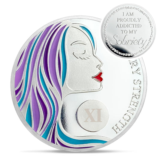Red Lip Women Sobriety Coin Coin With Meaning