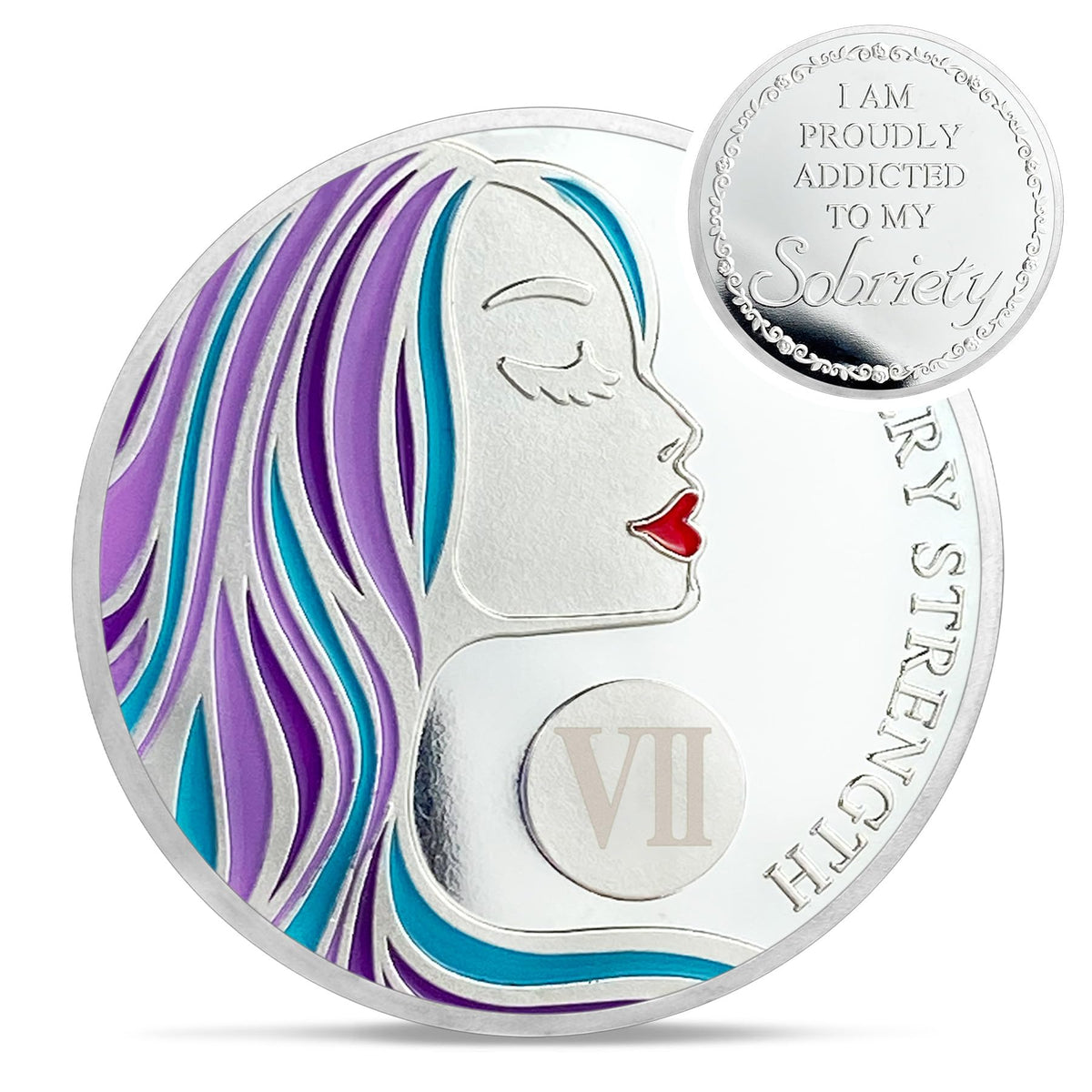 Red Lip Women Sobriety Coin Coin With Meaning
