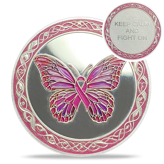 Cancer awareness challenge coin support encouragement gift