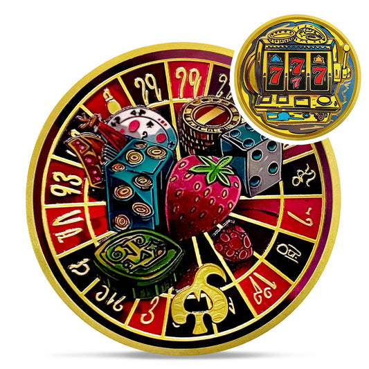 Roulette 777 lucky coin casino good luck token