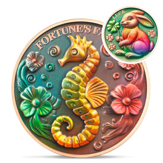 Lucky Seahorse Challenge Coin Coin With Meaning