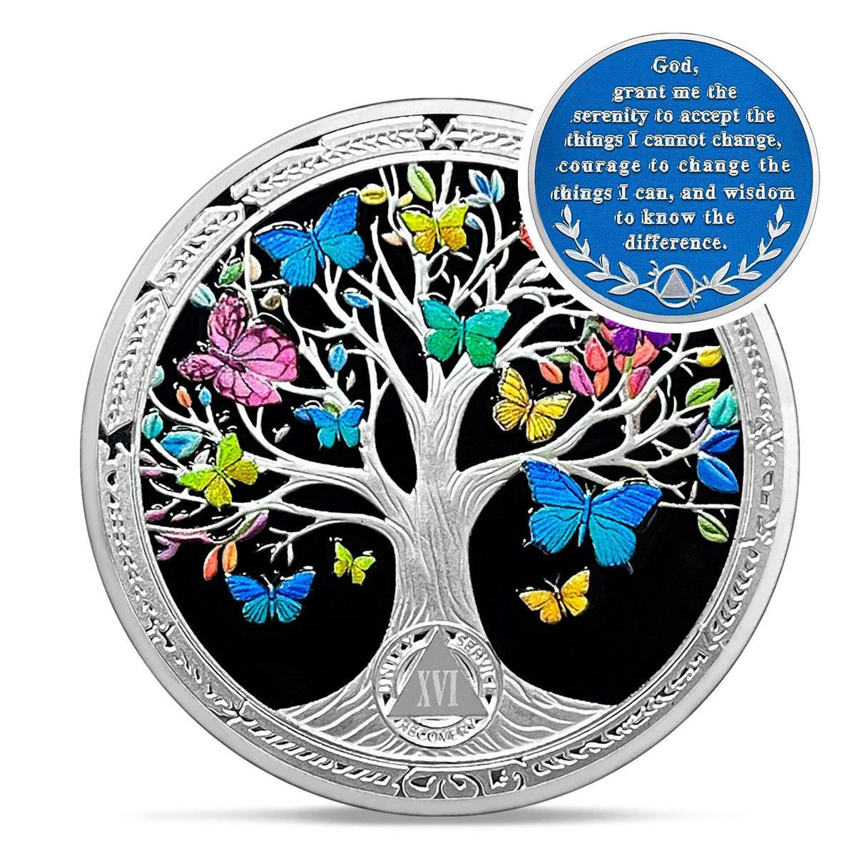 Vintage Tree of Life Sobriety Coin Coin With Meaning