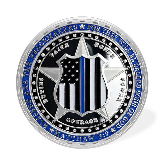 Sheriff & K9 Challenge Coin Law Enforcement Shield Badge Collectible Medallion/gift for Him for father decowoodo