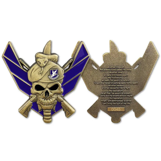 USAF Core Values Challenge Coin Air Force Defensor Motto P Military Collectible decowoodo
