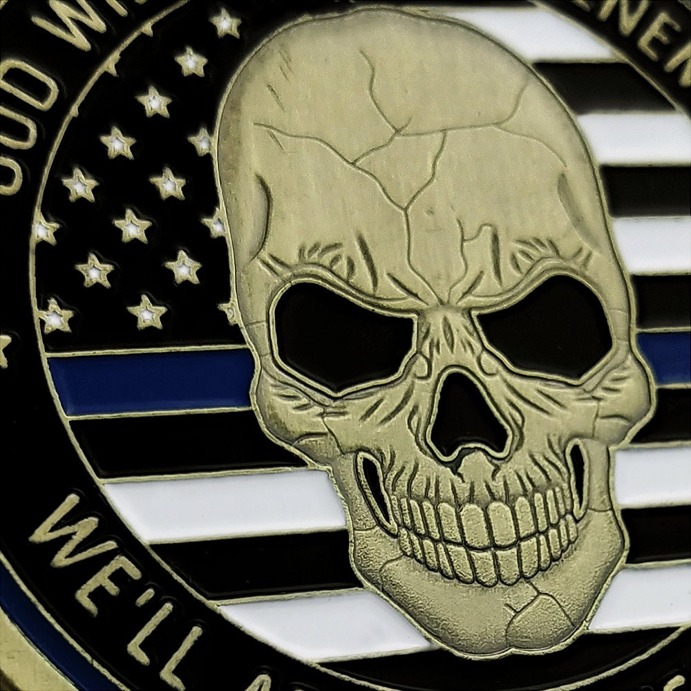 St Michael Police Patron Challenge Coin Blue Live Matter Law Enforcement Badge/gift for Him for father decowoodo