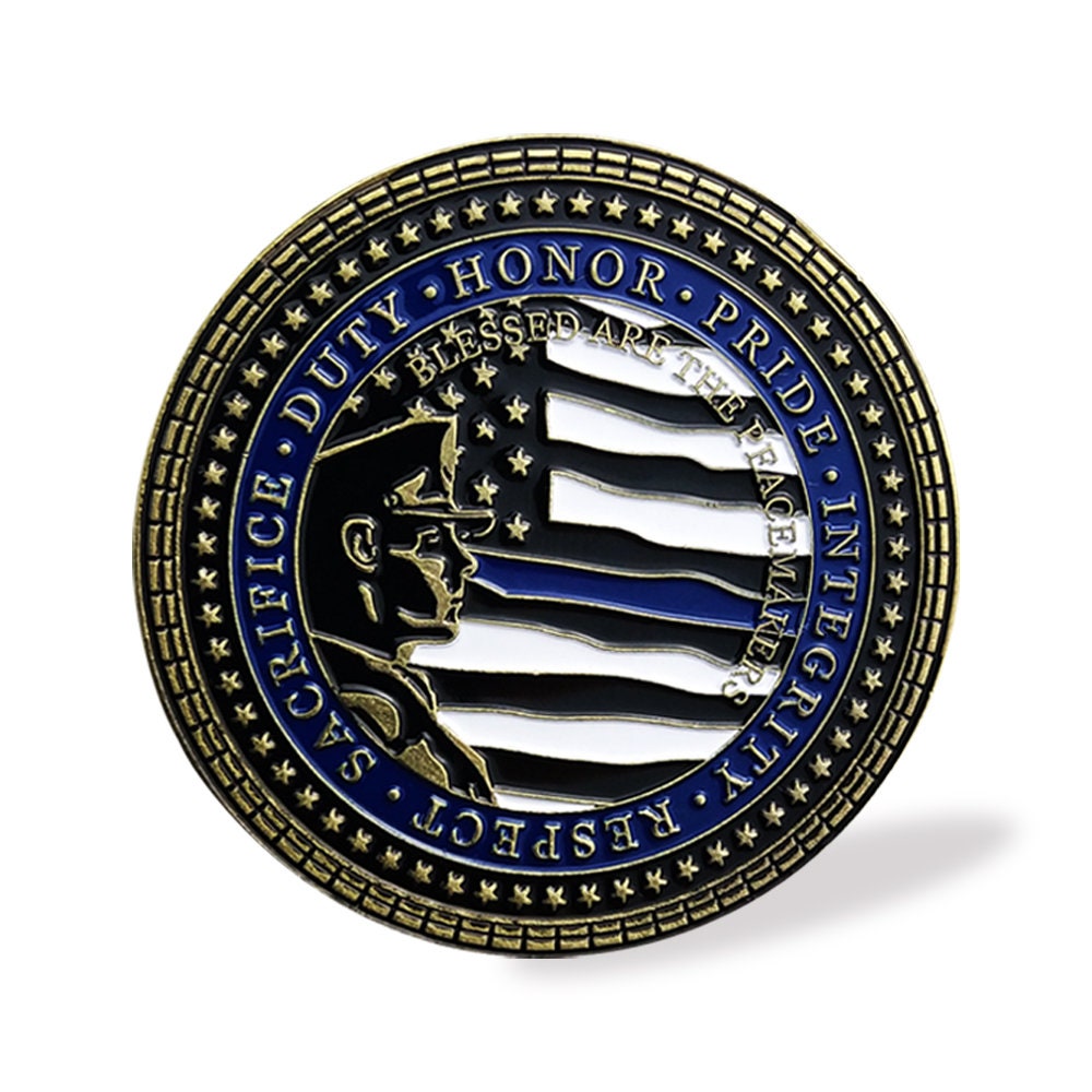 Law Enforcement Challenge Coin Sheriff Six Pointed Star St Michael Patron Saint Collectible/gift for Him for father decowoodo