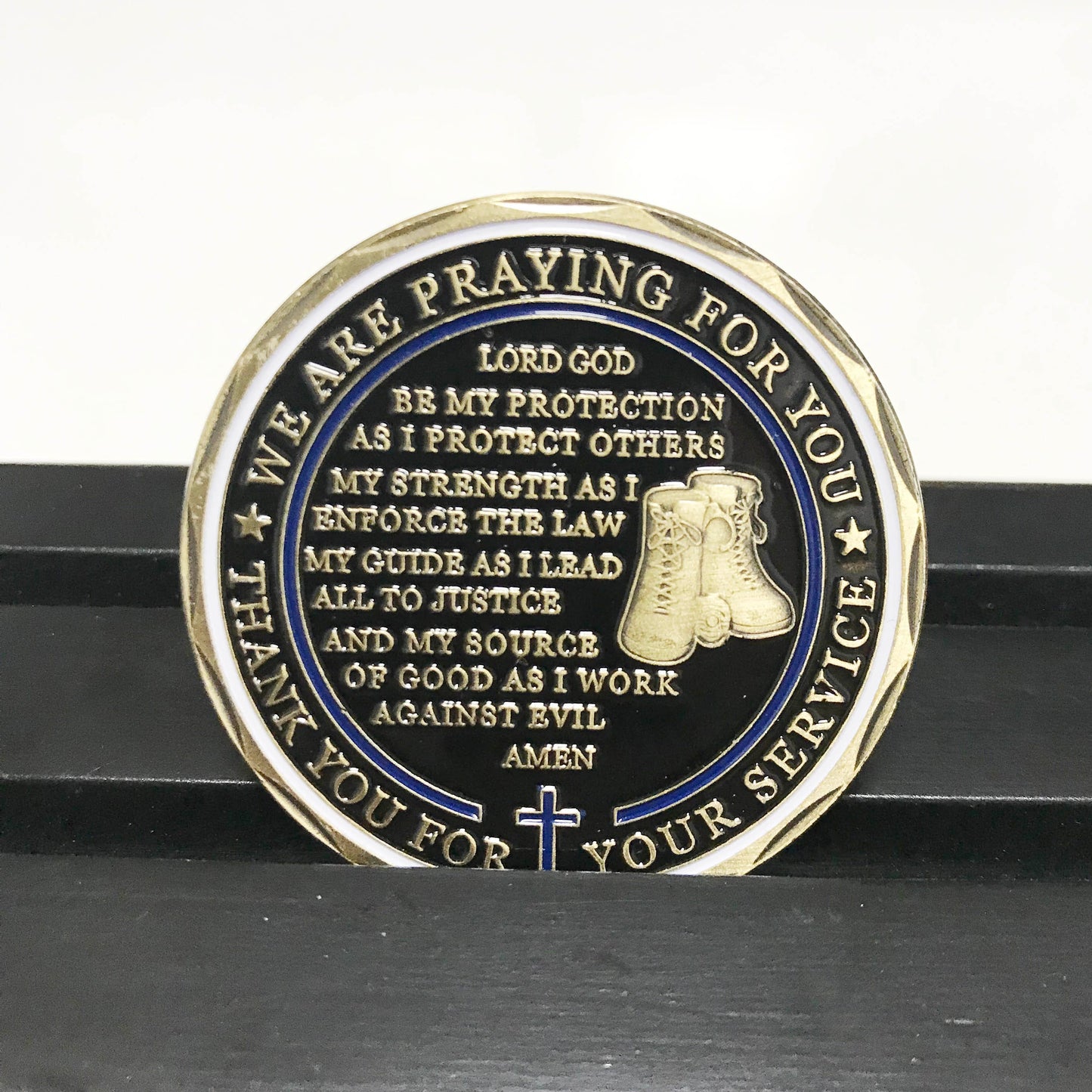 US Flag Law Enforcement Challenge Coin Sheriff Five Pointed Star Featured Police Officers Gift/gift for Him for father DecoWoodo